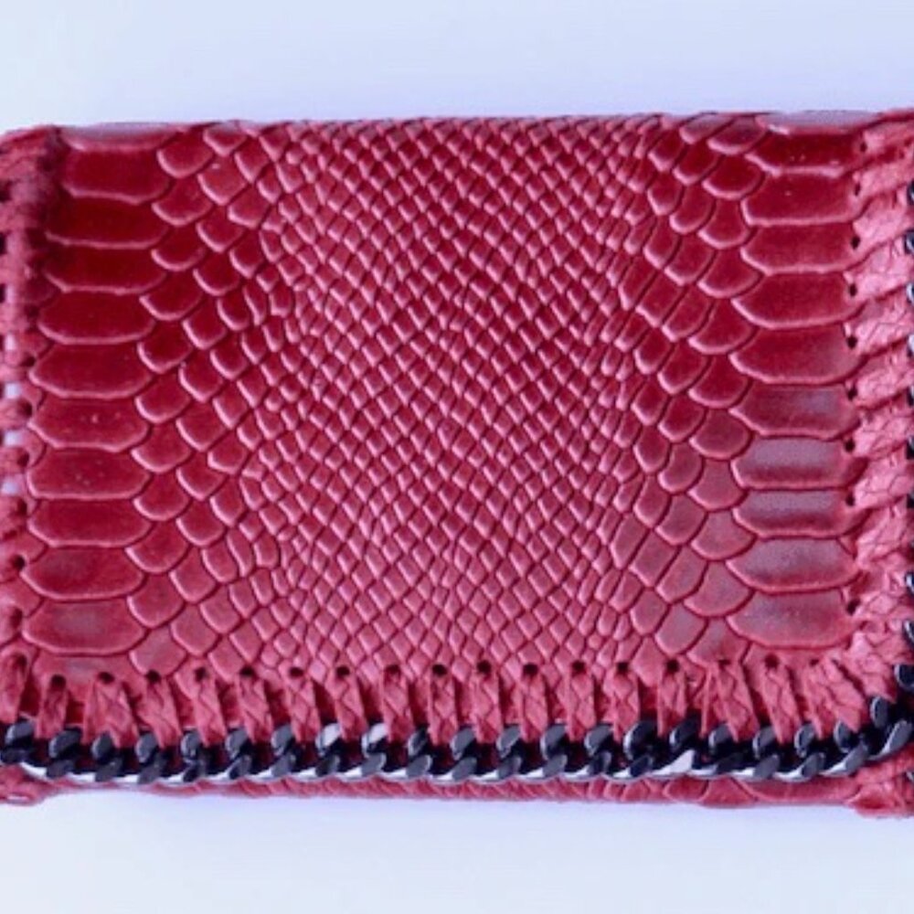 Embossed Chain Crossbody/ Clutch